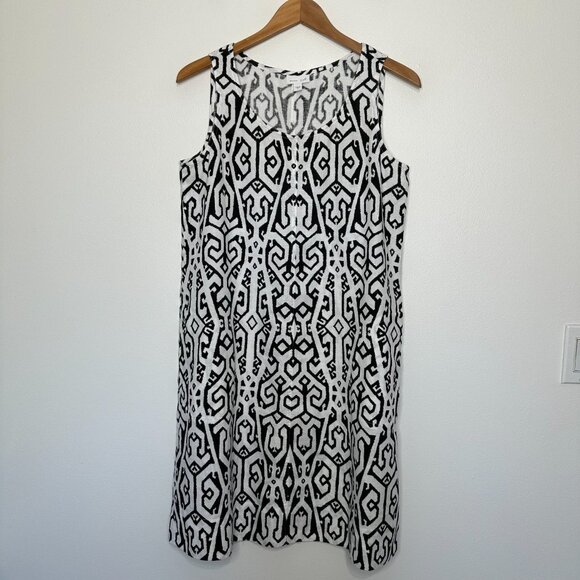 J Jill Lot of 2 Sleeveless Dresses Small Love Linen Floral Shift - Picture 2 of 16